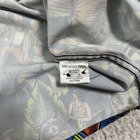 RSVLTS Shirt Mens 3XL Tom Ace Ventura Short Sleeve Movie Hawaiian Roosevelts - Picture 6 of 11